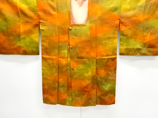 花模様織り出し暈し道行コート